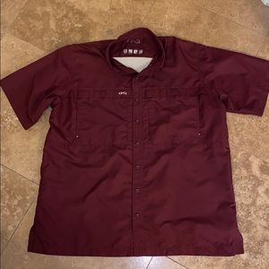 Gameguard Outdoors Maroon Fishing Shirt